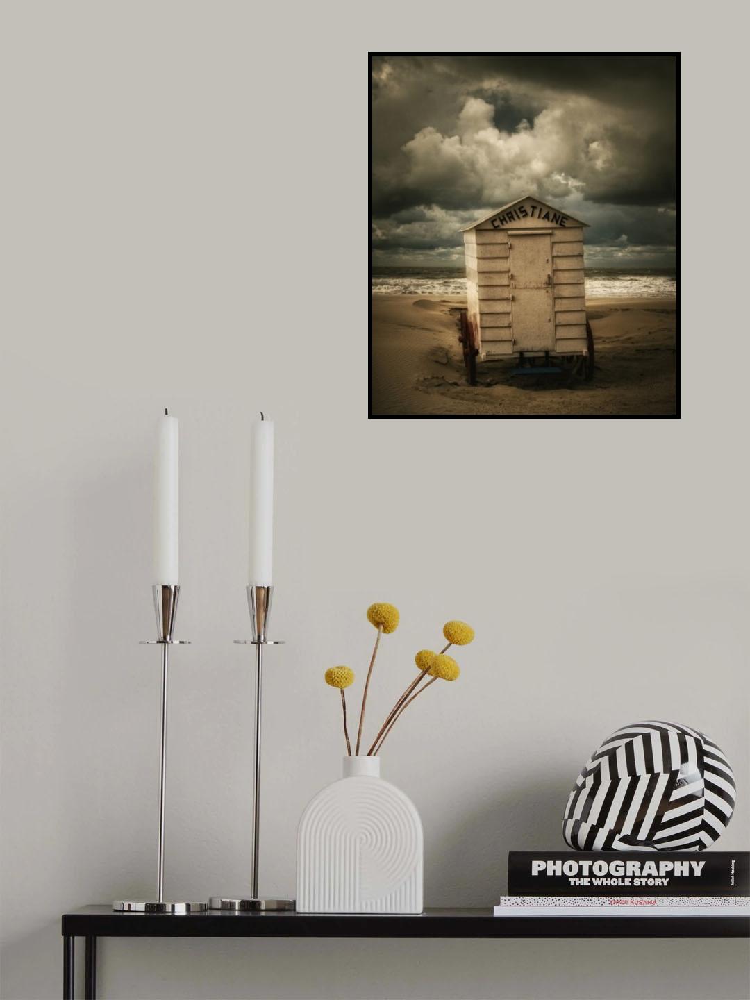 Christiane affronting the storm Poster och Canvastavla