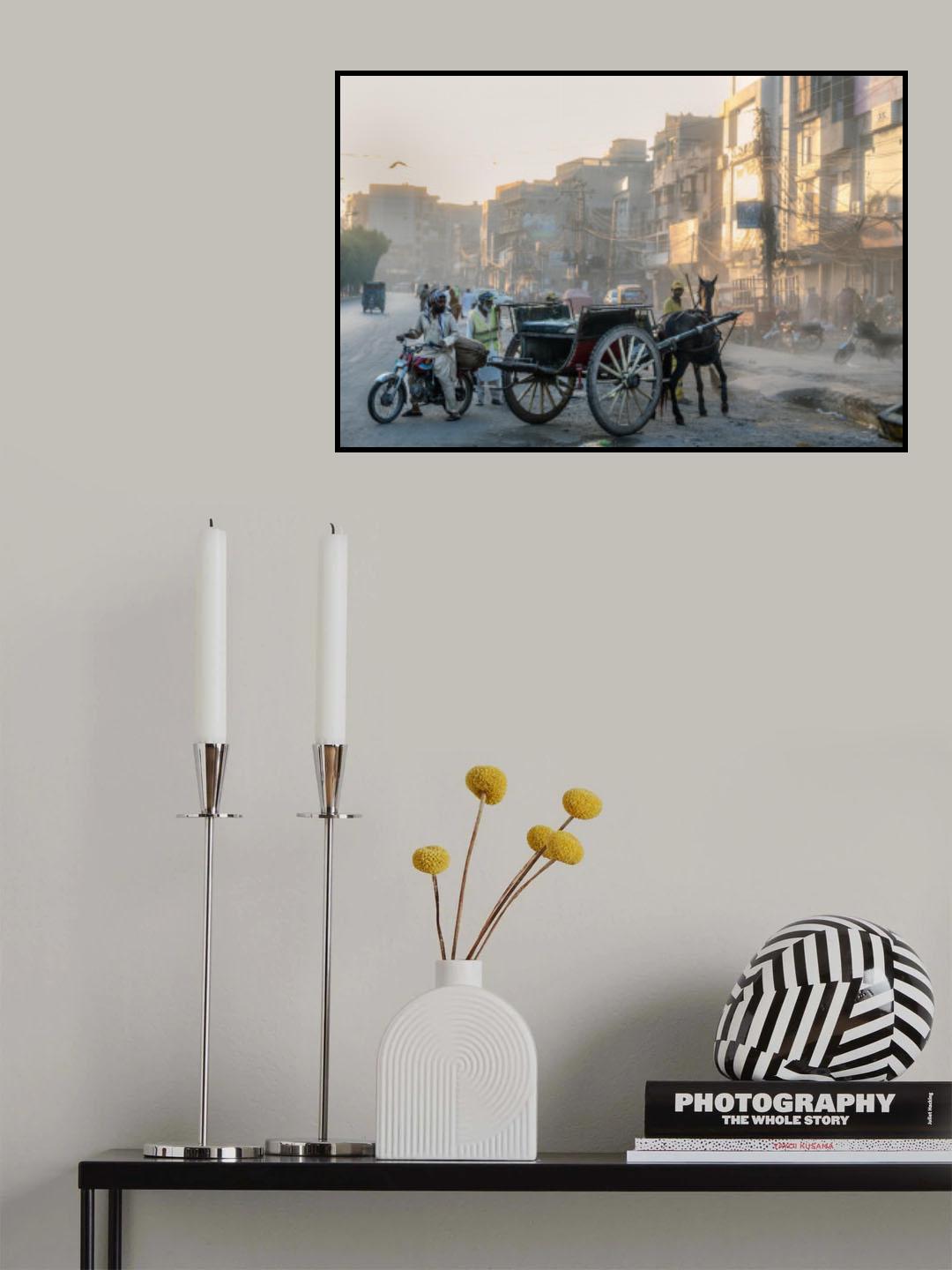 Old Lahore at dawn Poster och Canvastavla