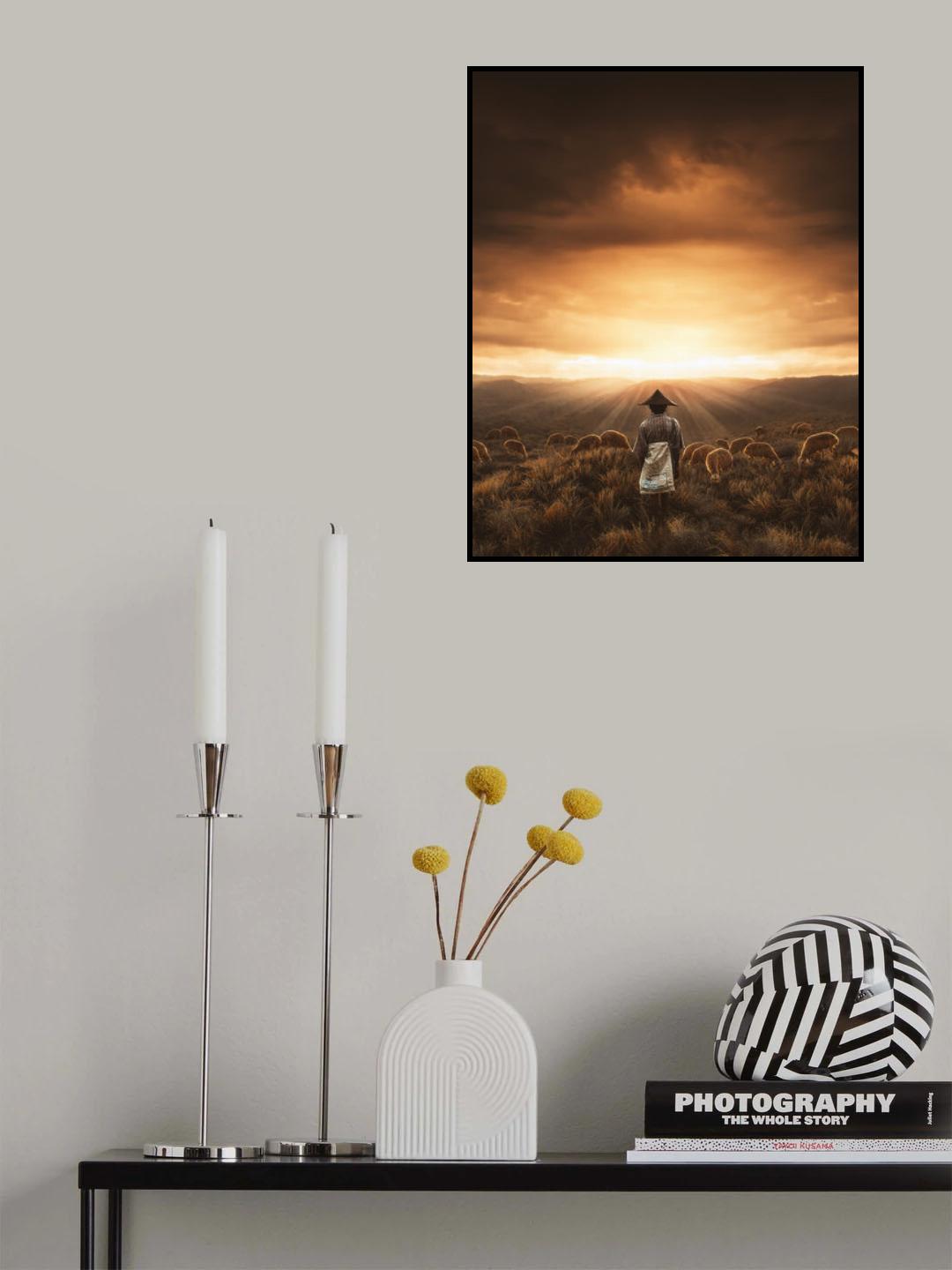balada senja dan sang pengembala Poster och Canvastavla