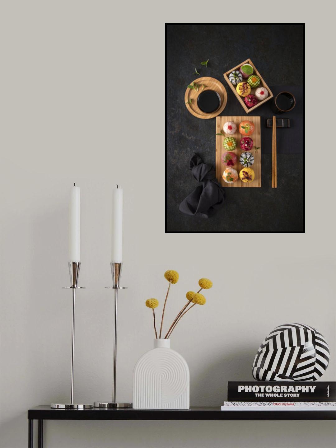 Temari sushi Poster och Canvastavla
