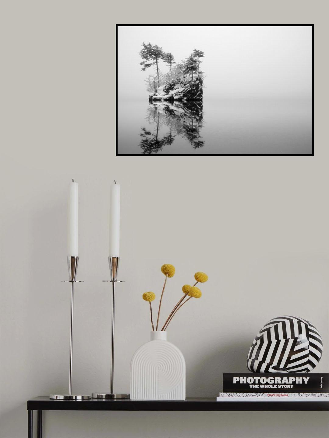 Isle of Snowing Lake Poster och Canvastavla