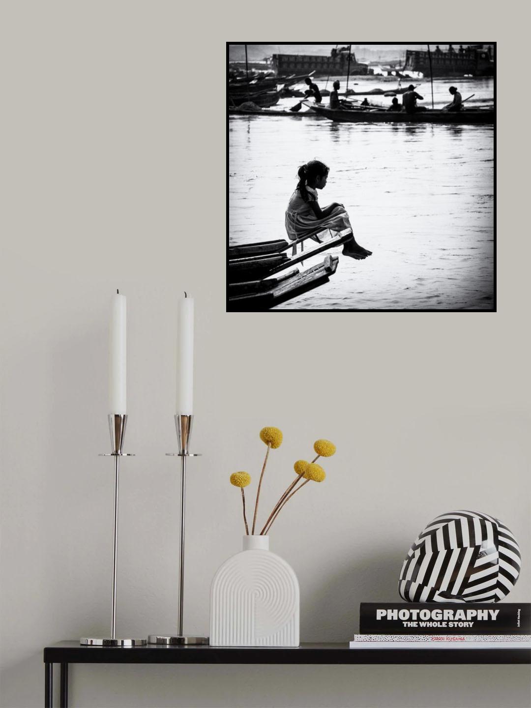 River quarry children IV Poster och Canvastavla
