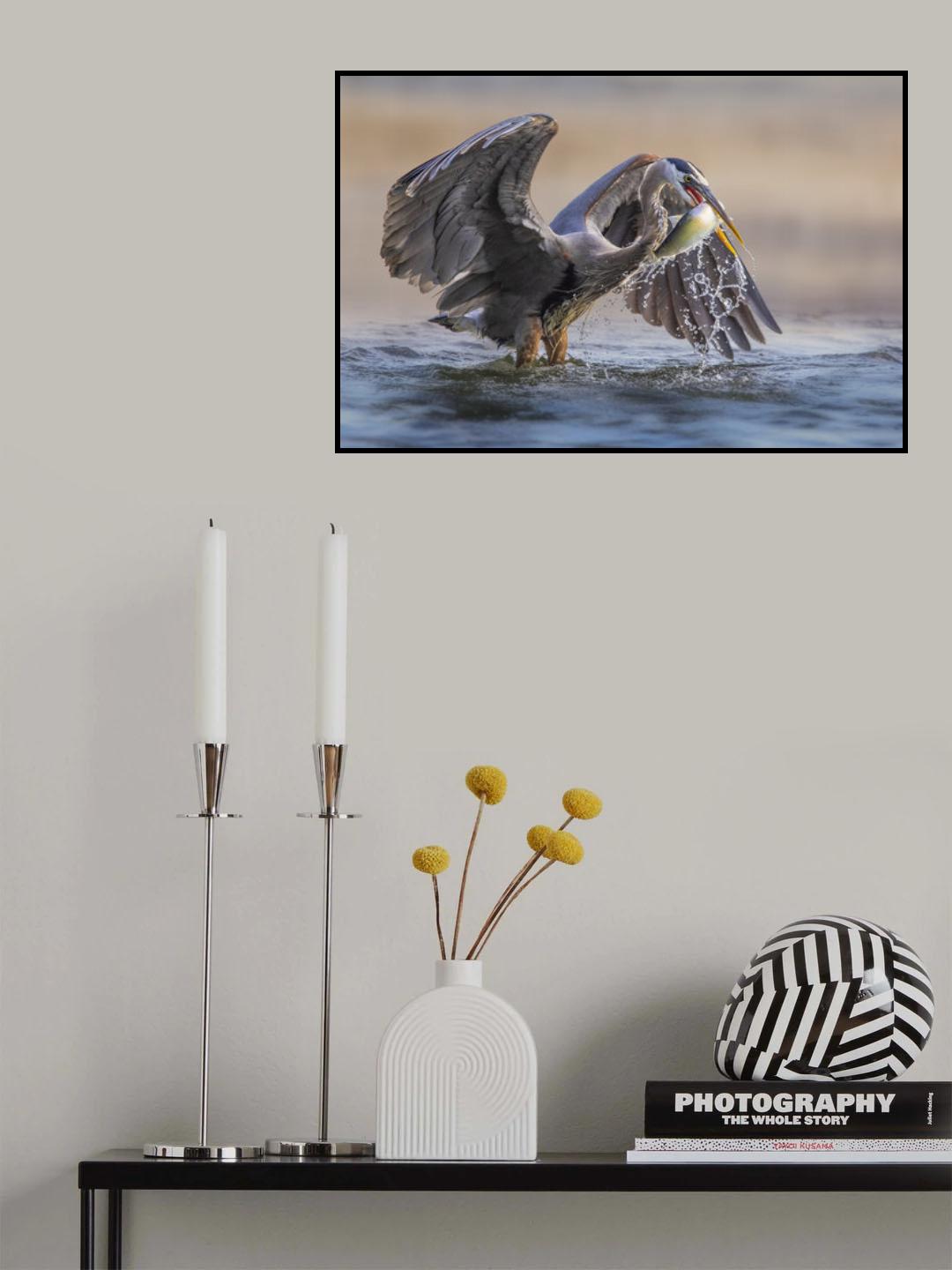 Morning catch Poster och Canvastavla