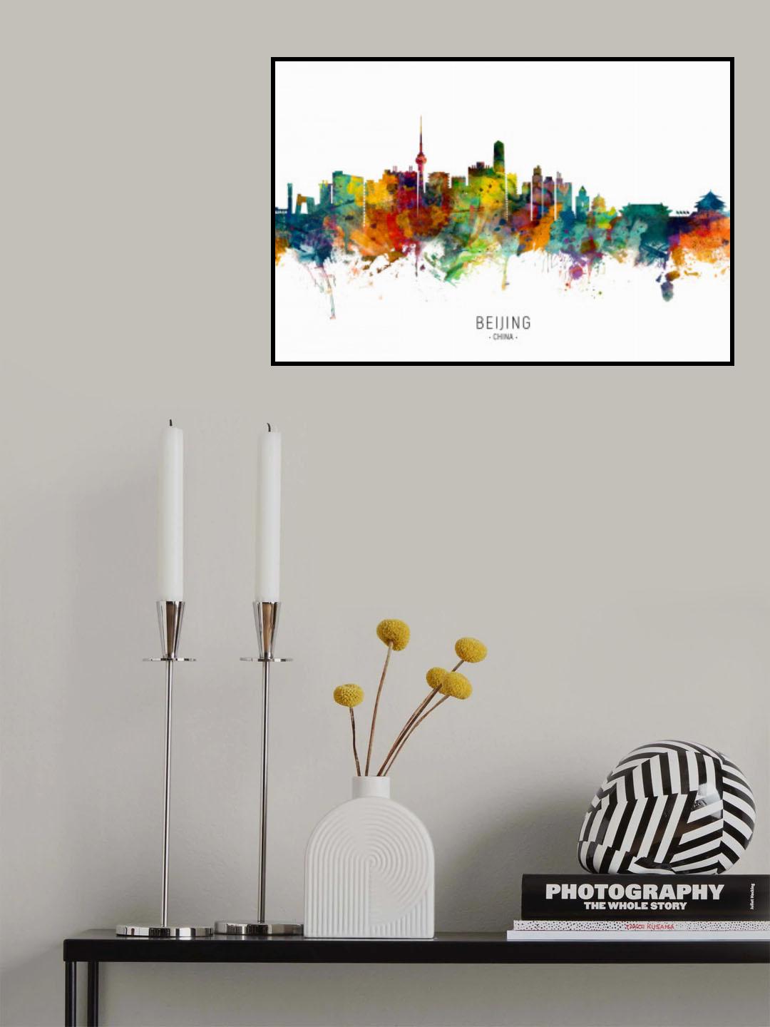 Beijing China Skyline Poster och Canvastavla