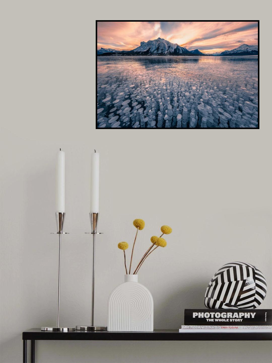 Sunrise in Bubble Lake Poster och Canvastavla