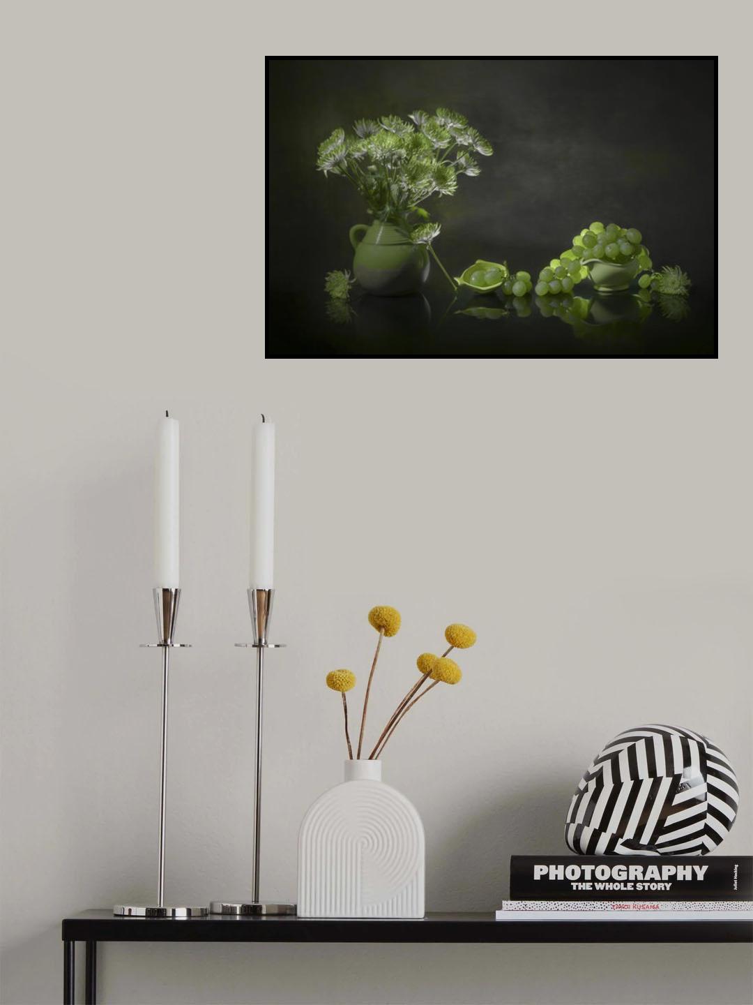 Chrysanthemum and Grape Poster och Canvastavla