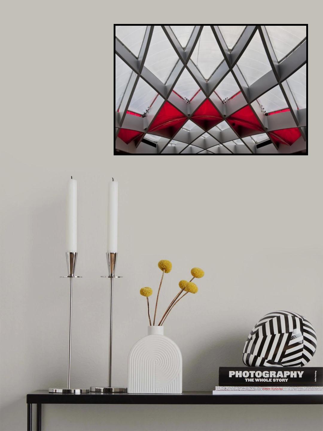 Red diamonds Poster och Canvastavla