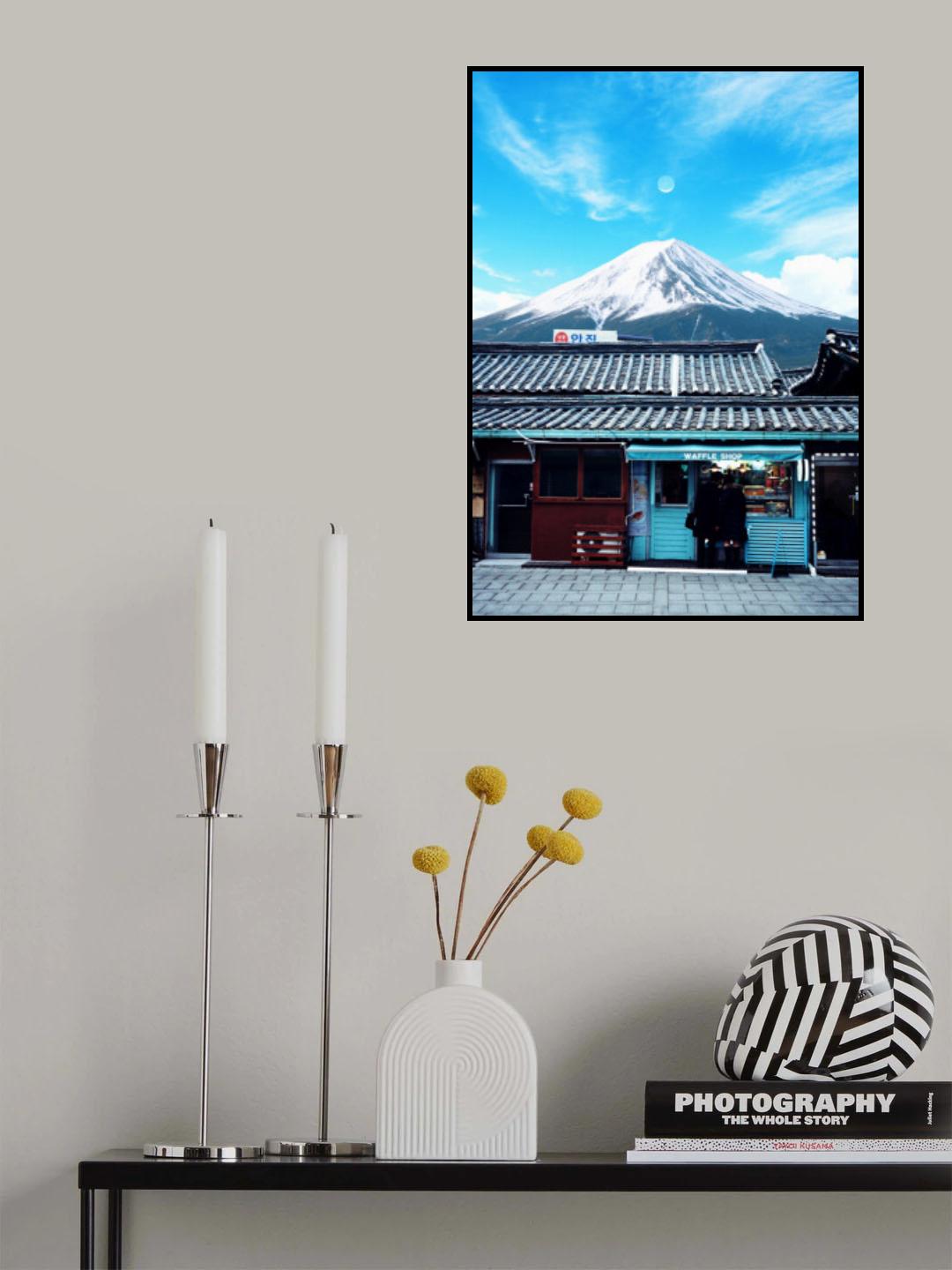 Waffle and Mt Fuji Japan Poster och Canvastavla