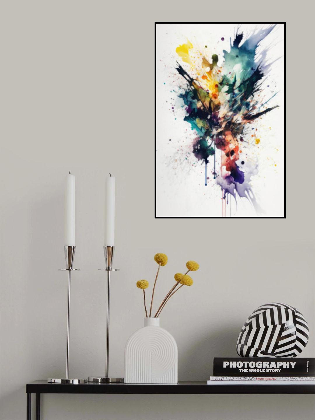 Color Explosion Poster och Canvastavla