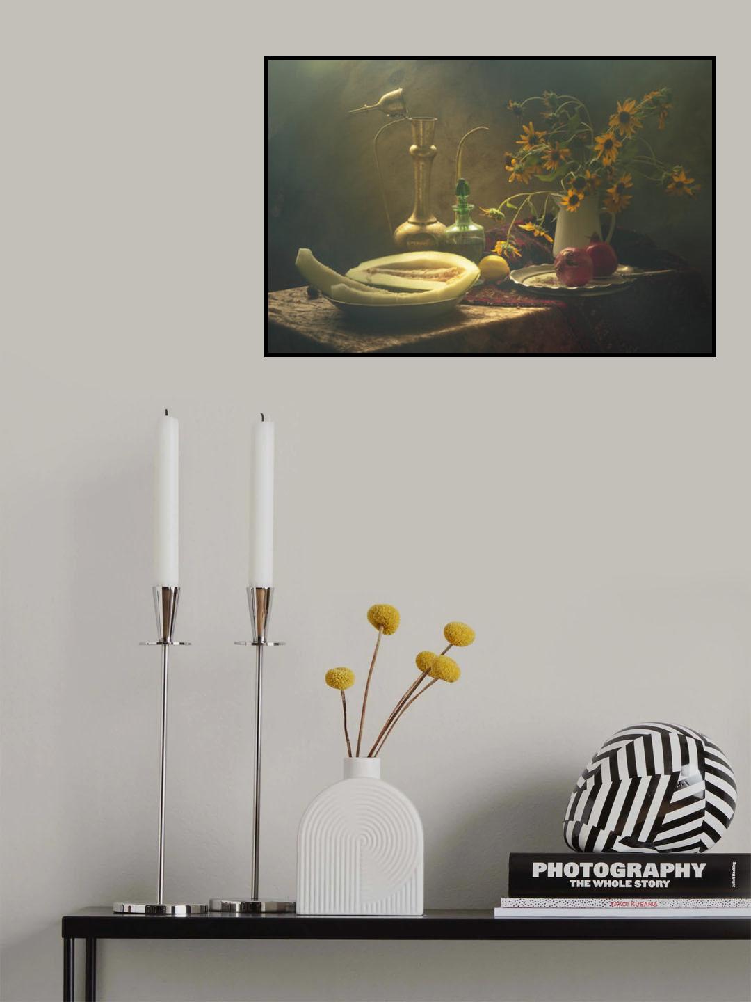 Still Life with Melon Poster och Canvastavla