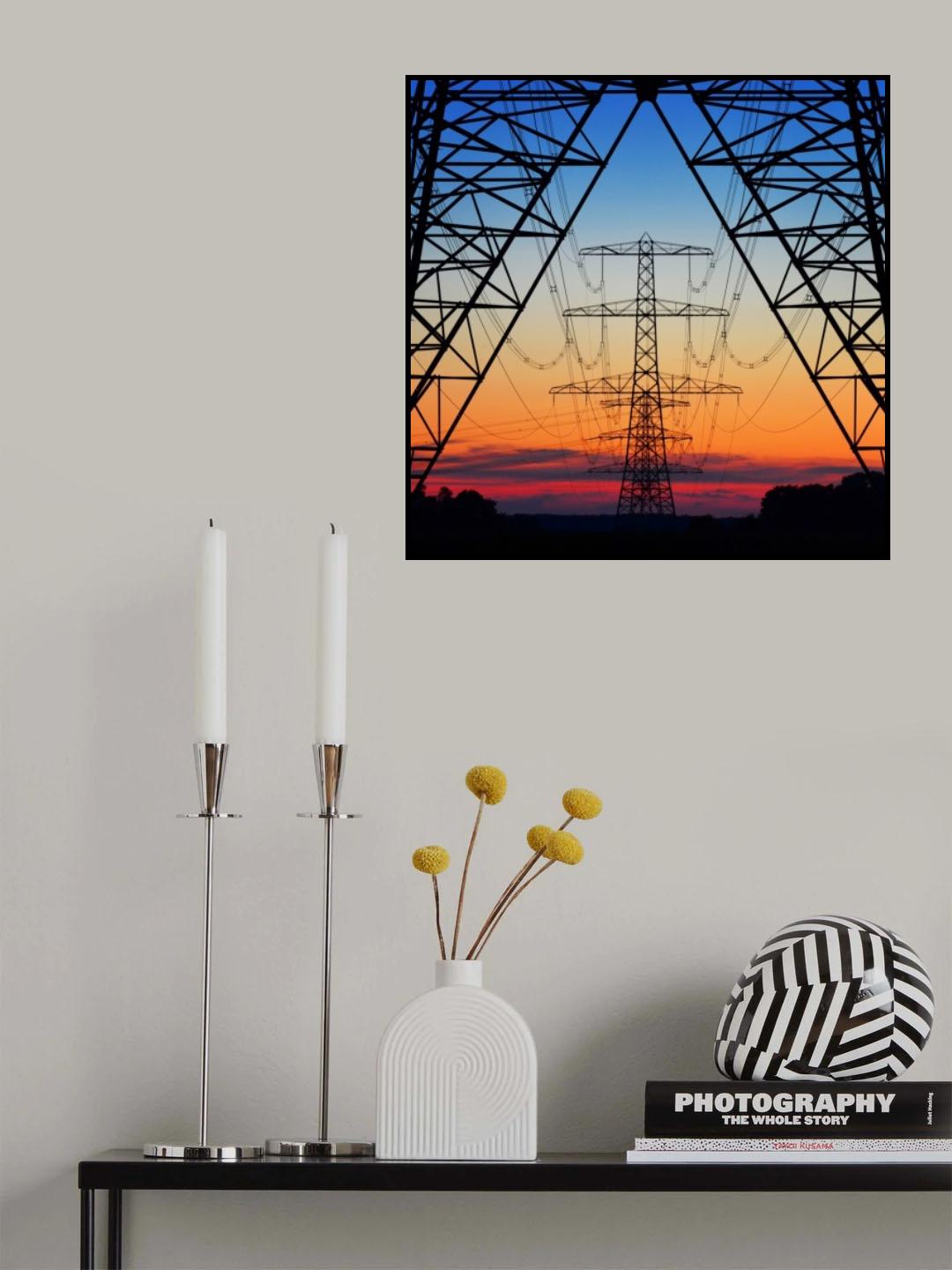 electric coloured sky Poster och Canvastavla