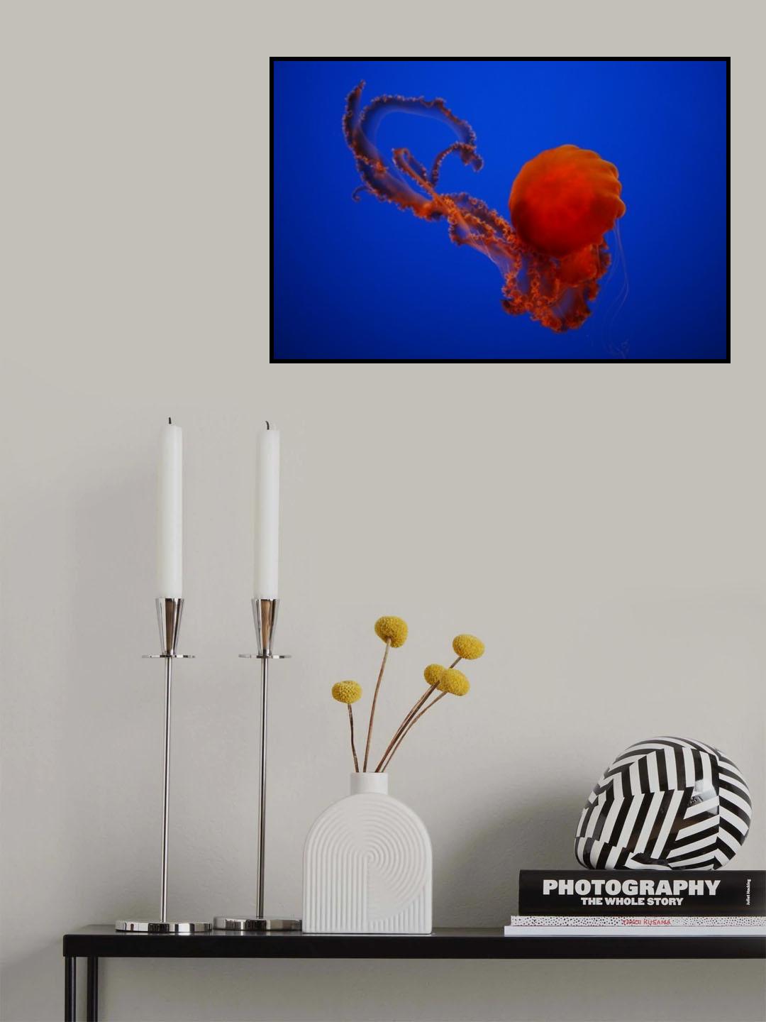 Orange dance in a blue dream #1 Poster och Canvastavla
