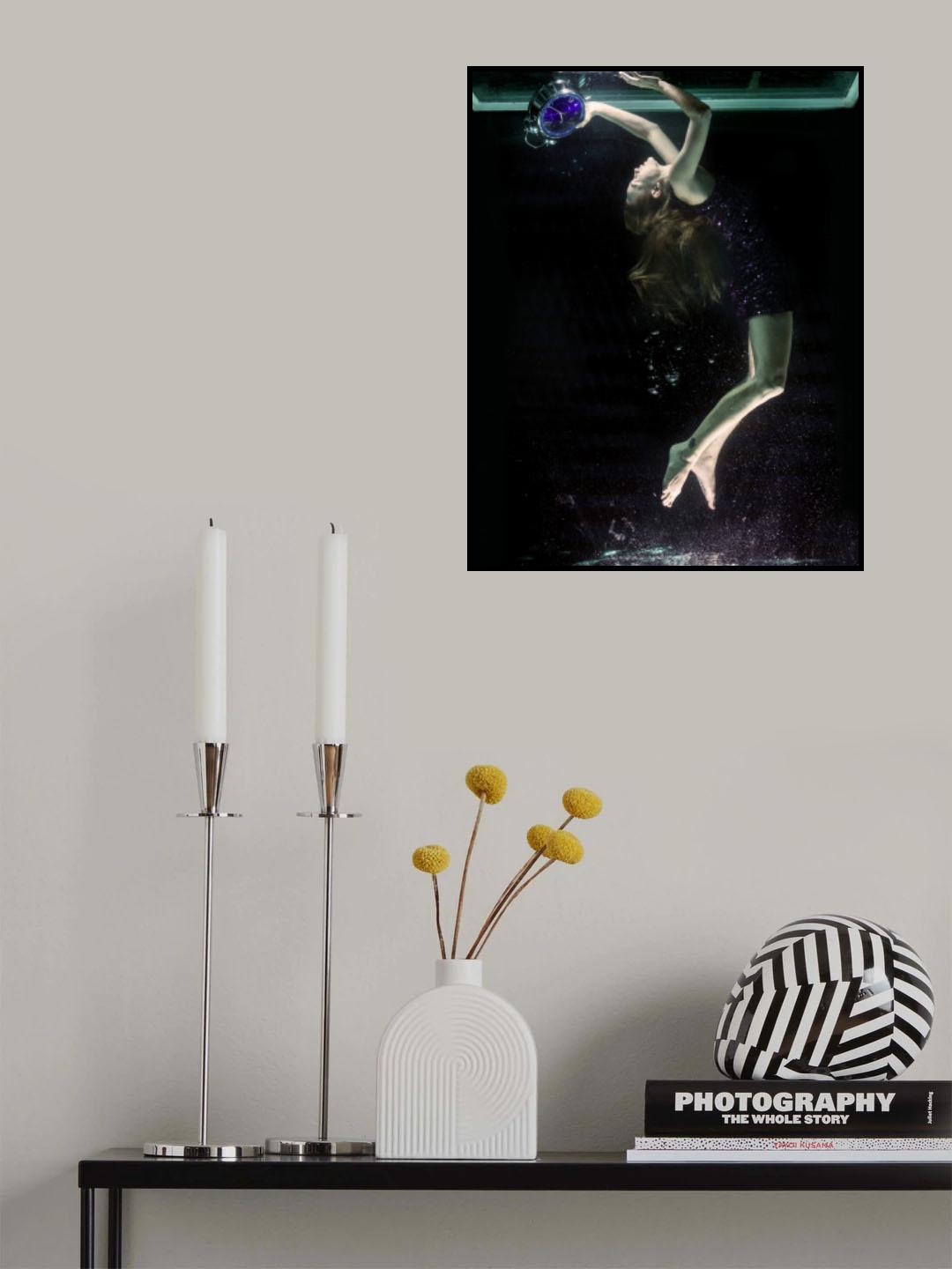 underwater artistic portrait shooting Poster och Canvastavla