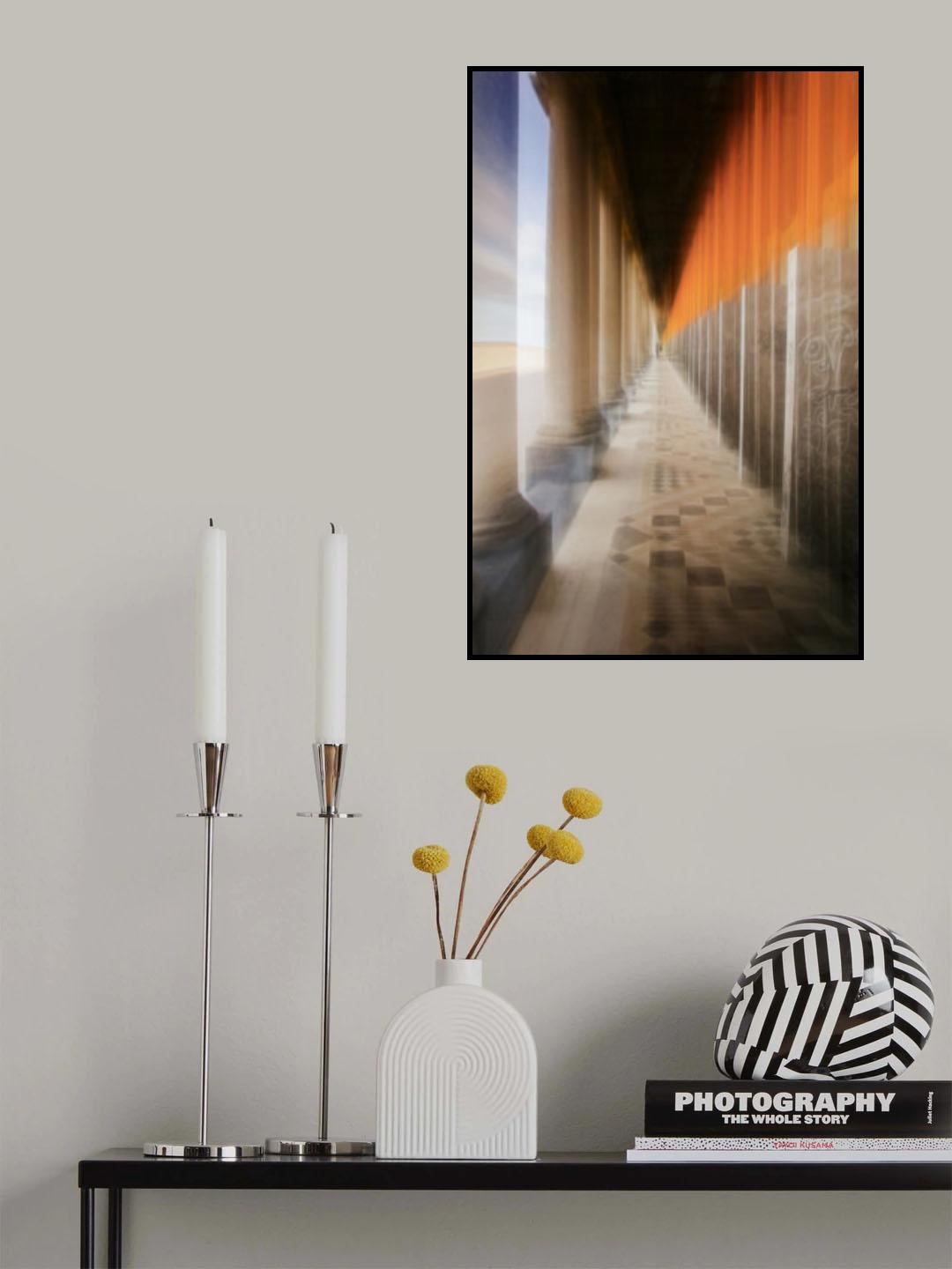 Trapped between past and future Poster och Canvastavla