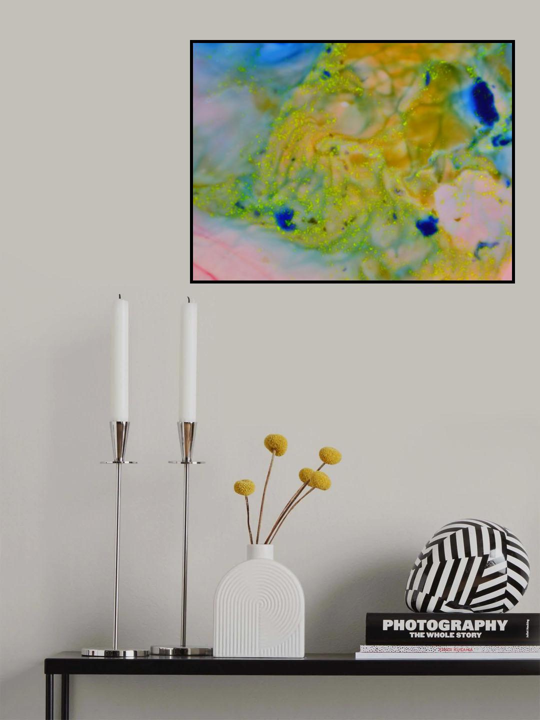 abstract acrylic colors Poster och Canvastavla