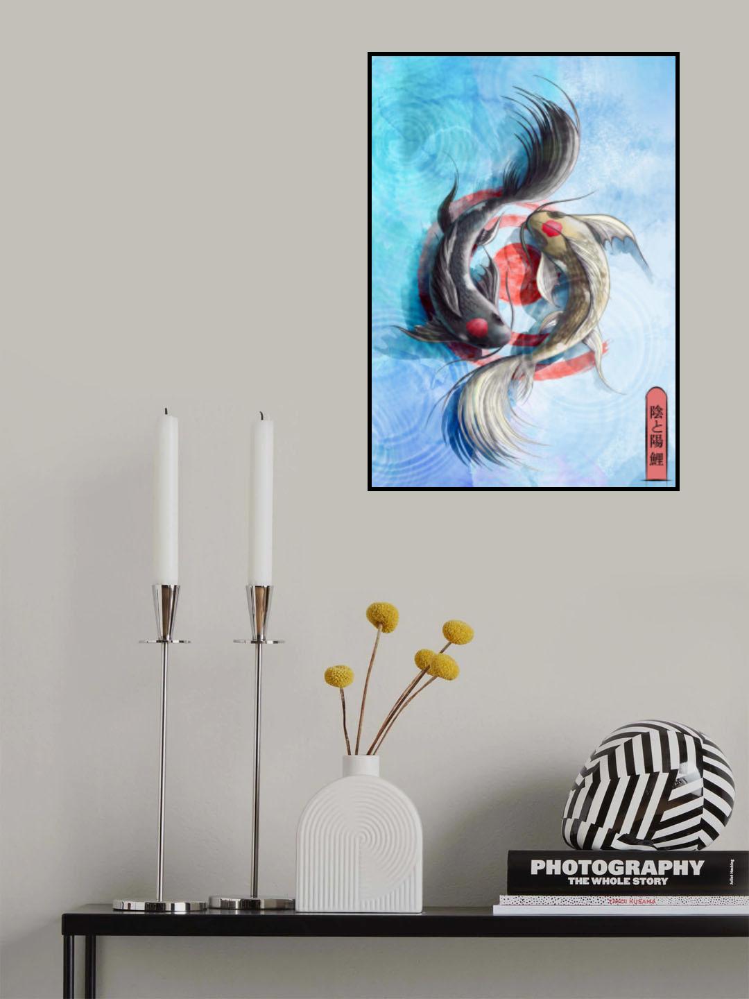 Light Koi Poster och Canvastavla