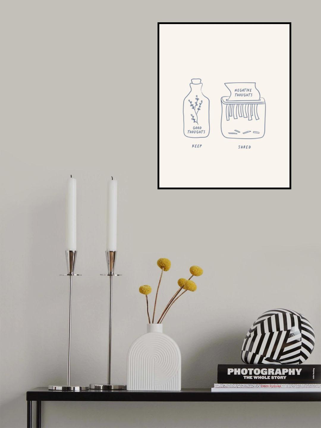 Keepgoodshrednegative Poster och Canvastavla