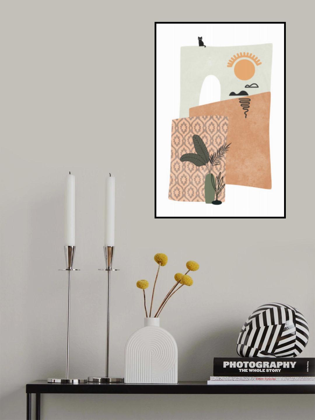 Tropical Villa Color and Shapes 15 Poster och Canvastavla