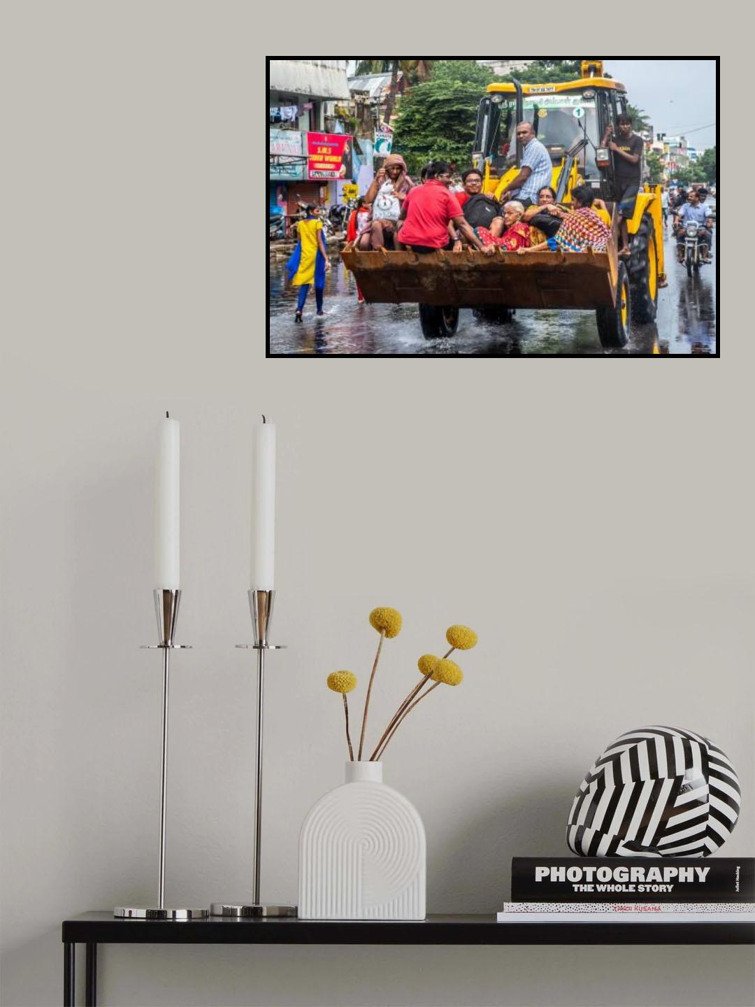 Earthmover turned people movers Poster och Canvastavla