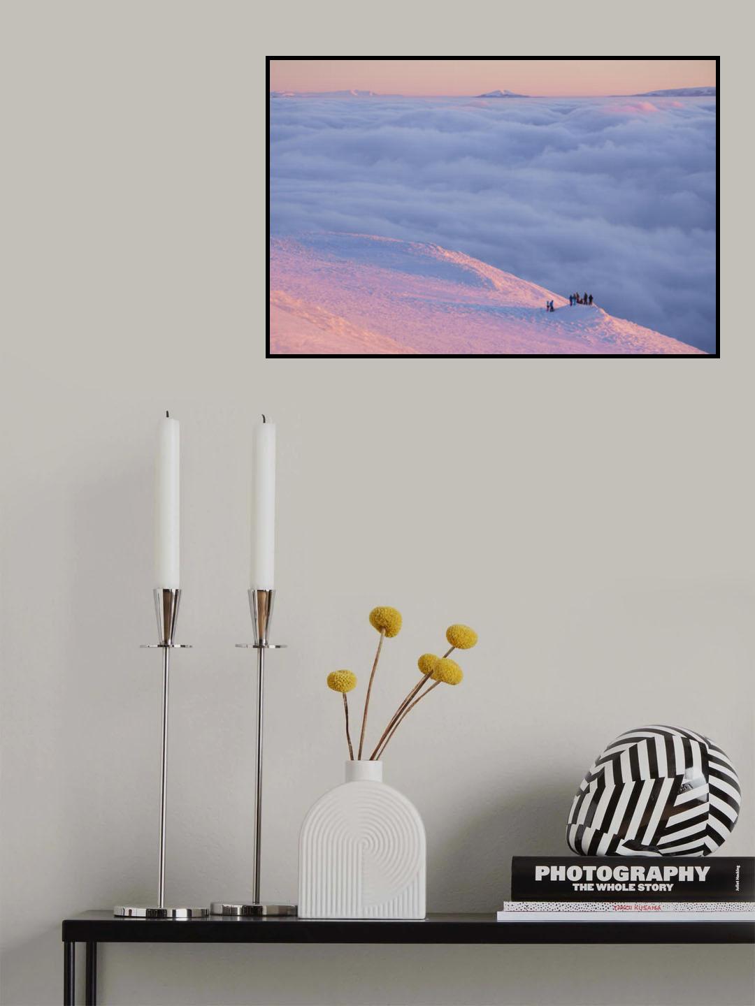 penguins on frozen island Poster och Canvastavla