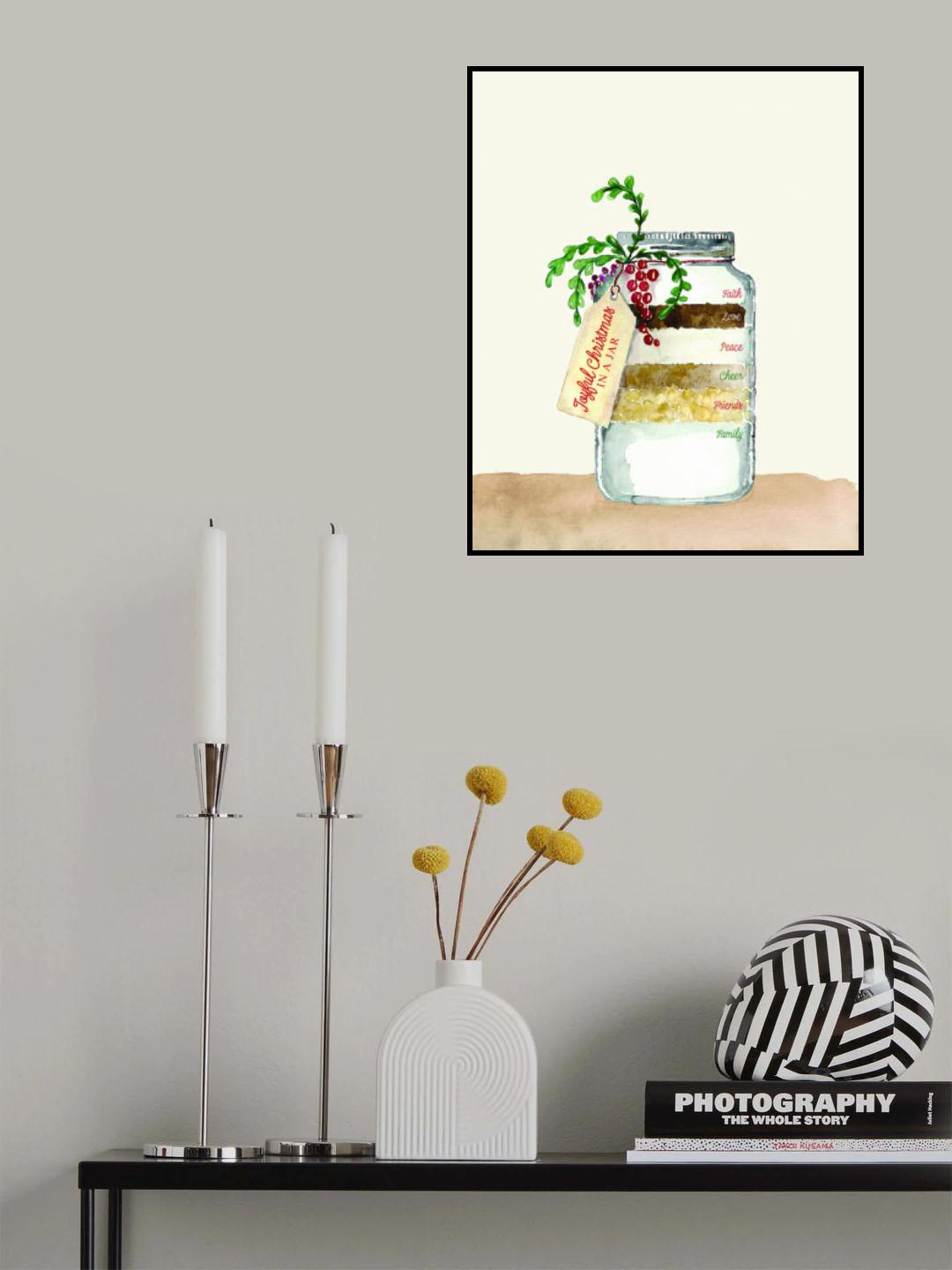 Joyful Christmas in a jar Poster