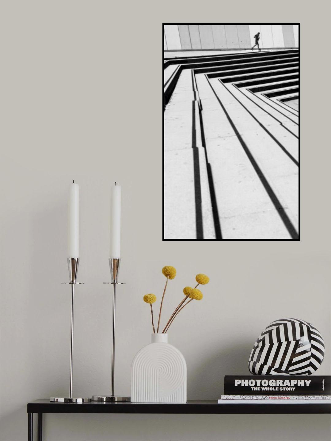 Running along the line Poster och Canvastavla
