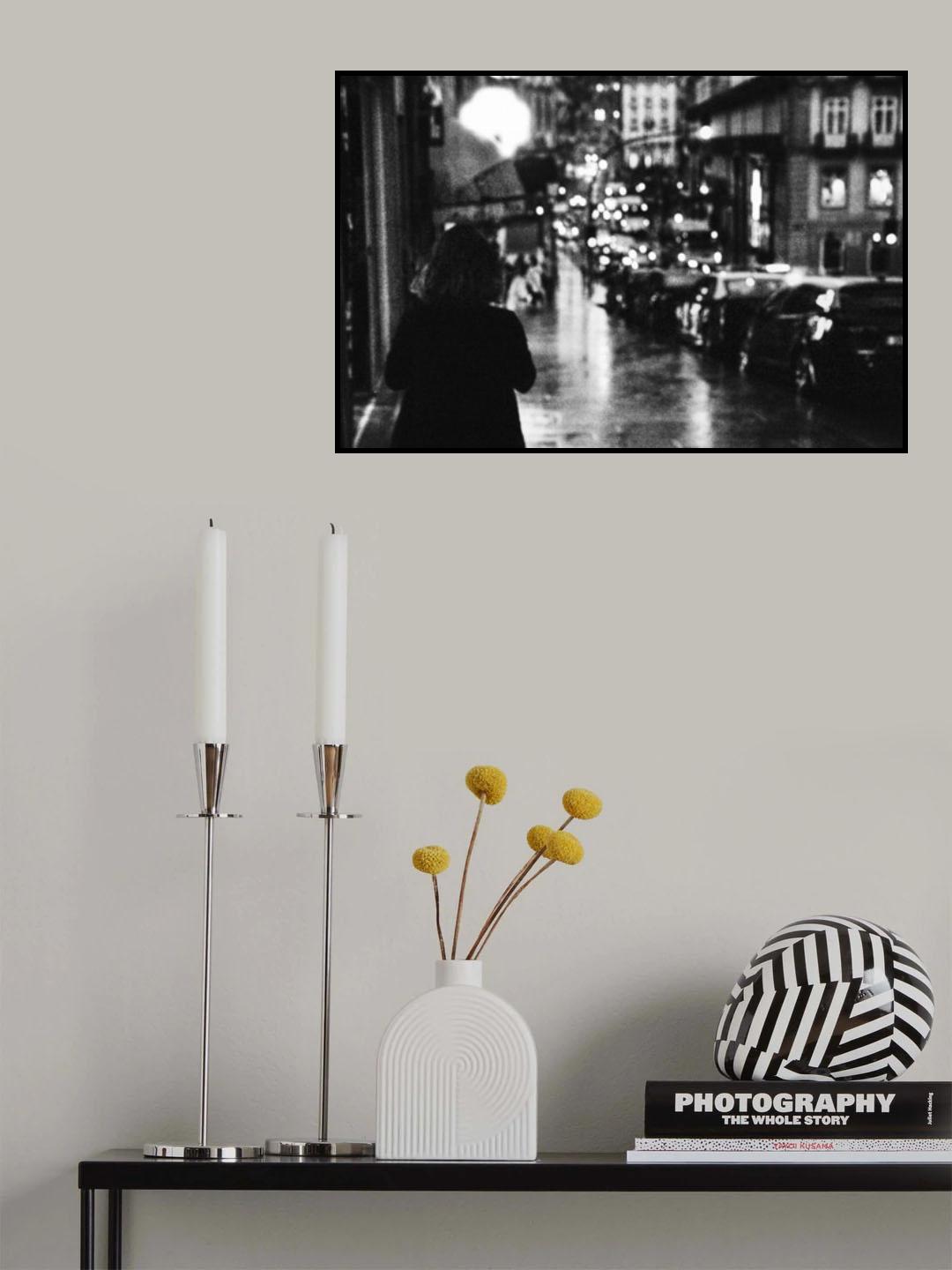 Screaming Moon Poster och Canvastavla