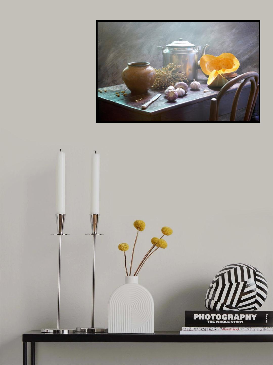 Still Life With Pumpkin Poster och Canvastavla