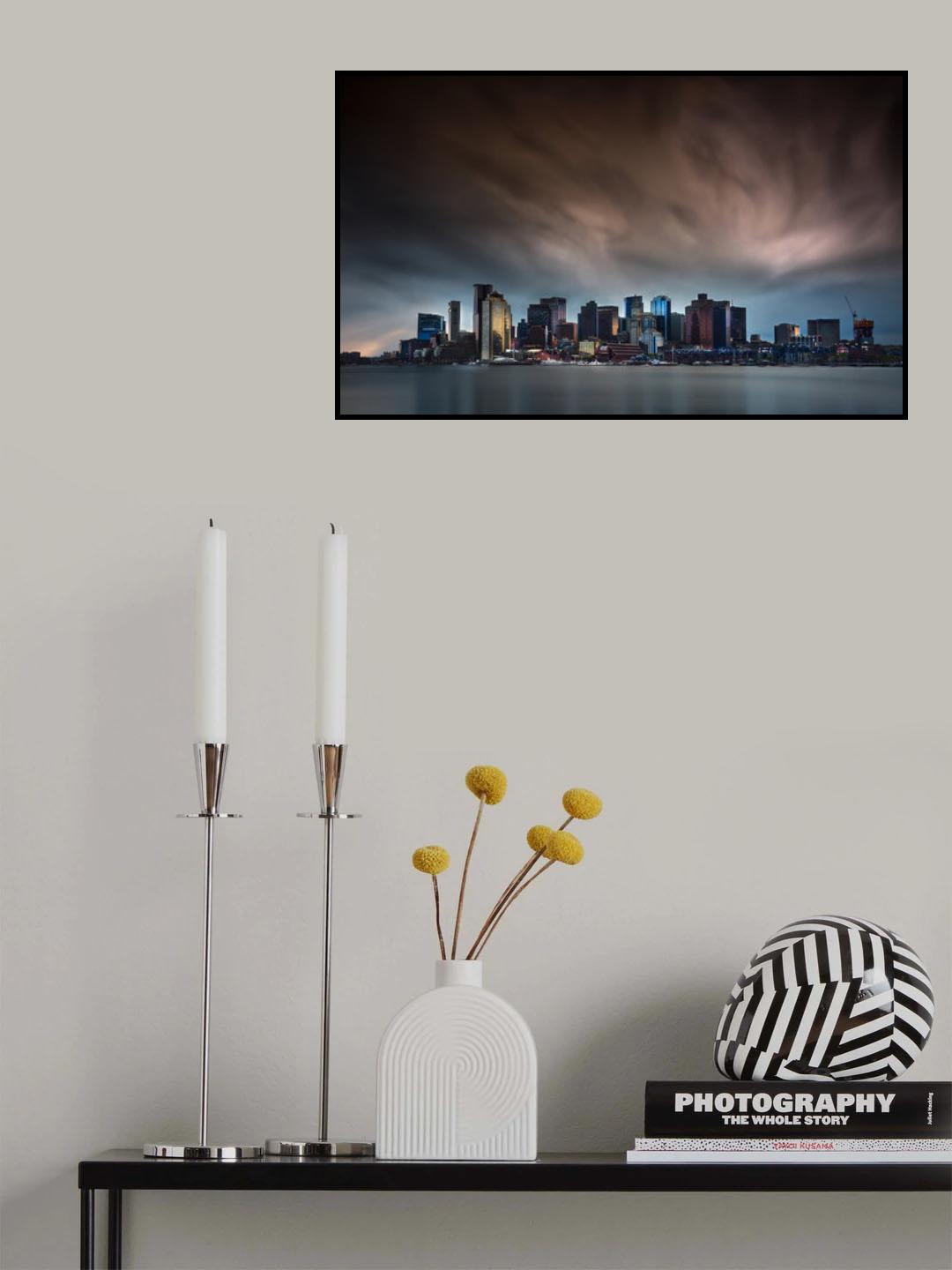 Boston Skyline Poster och Canvastavla
