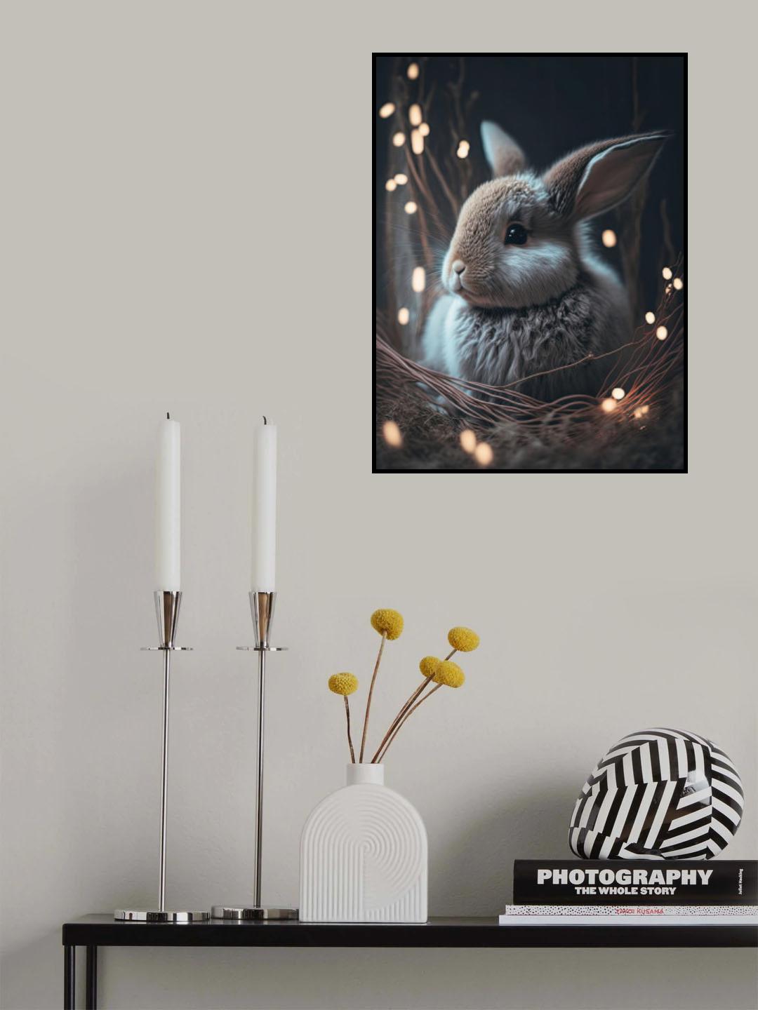 Bunny In The Nest Poster och Canvastavla