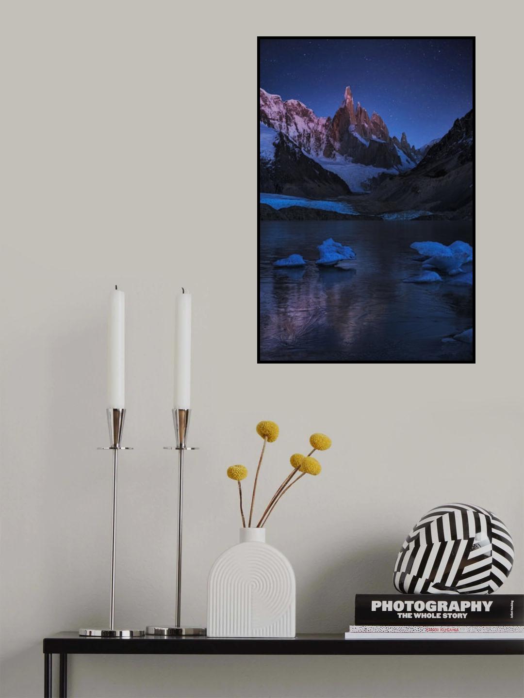 Laguna Torre - A Frozen Night Poster och Canvastavla