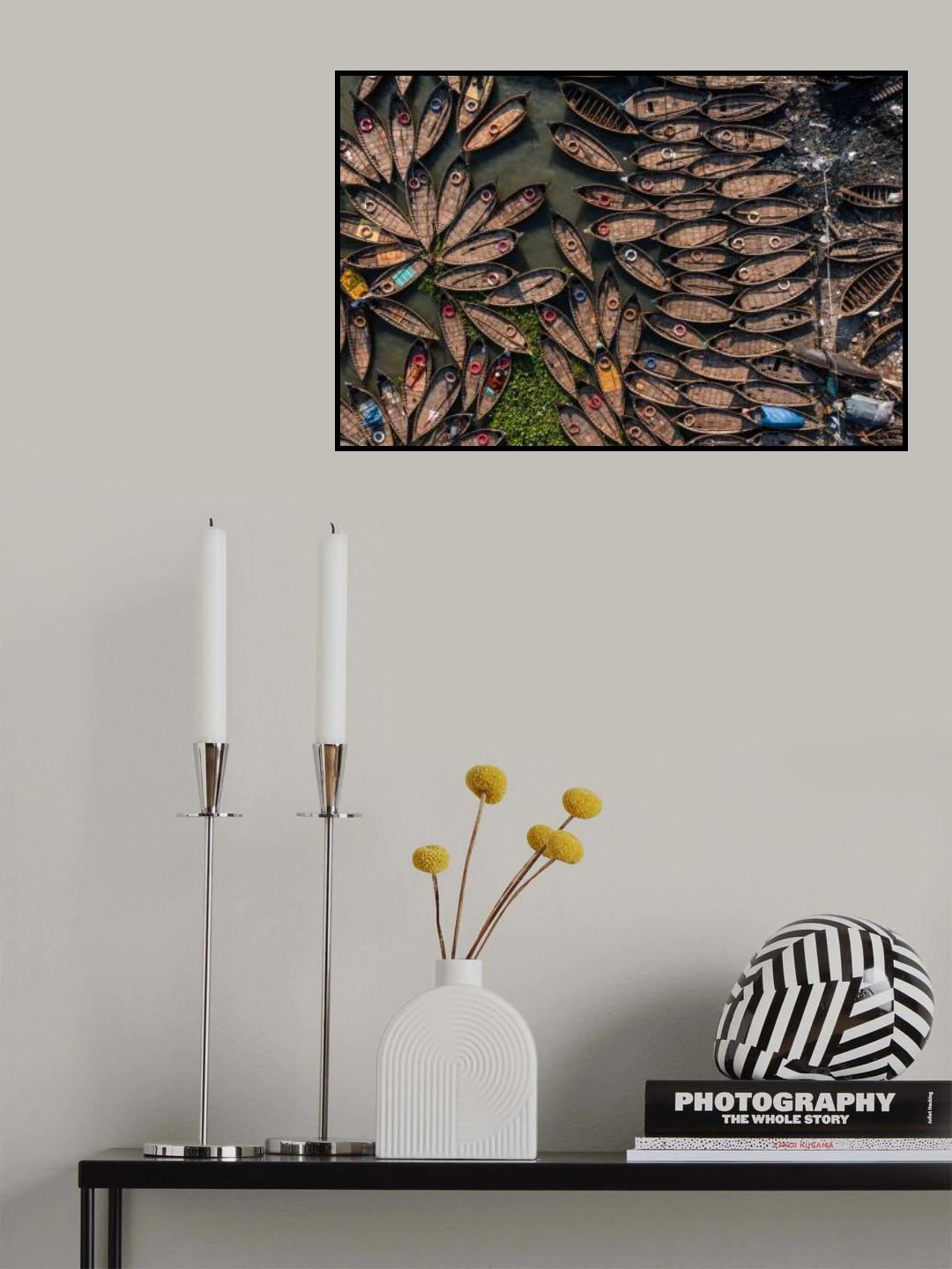 Waiting Boats Poster och Canvastavla