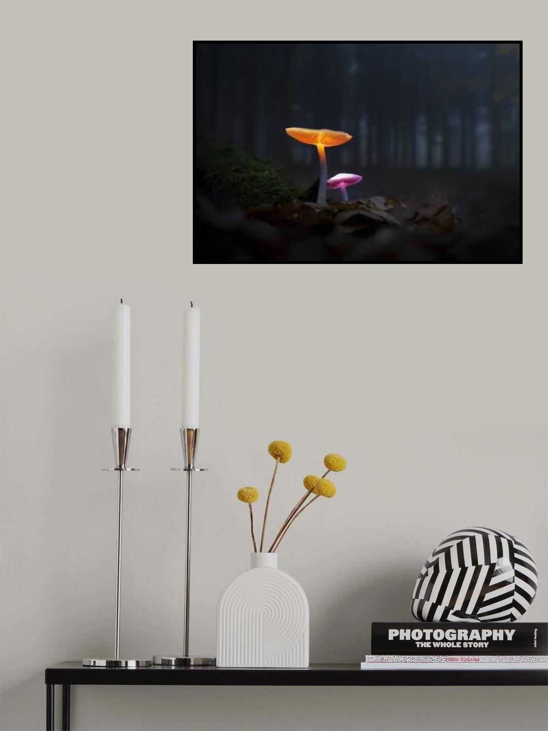 The mushrooms of the forest 05 Poster och Canvastavla