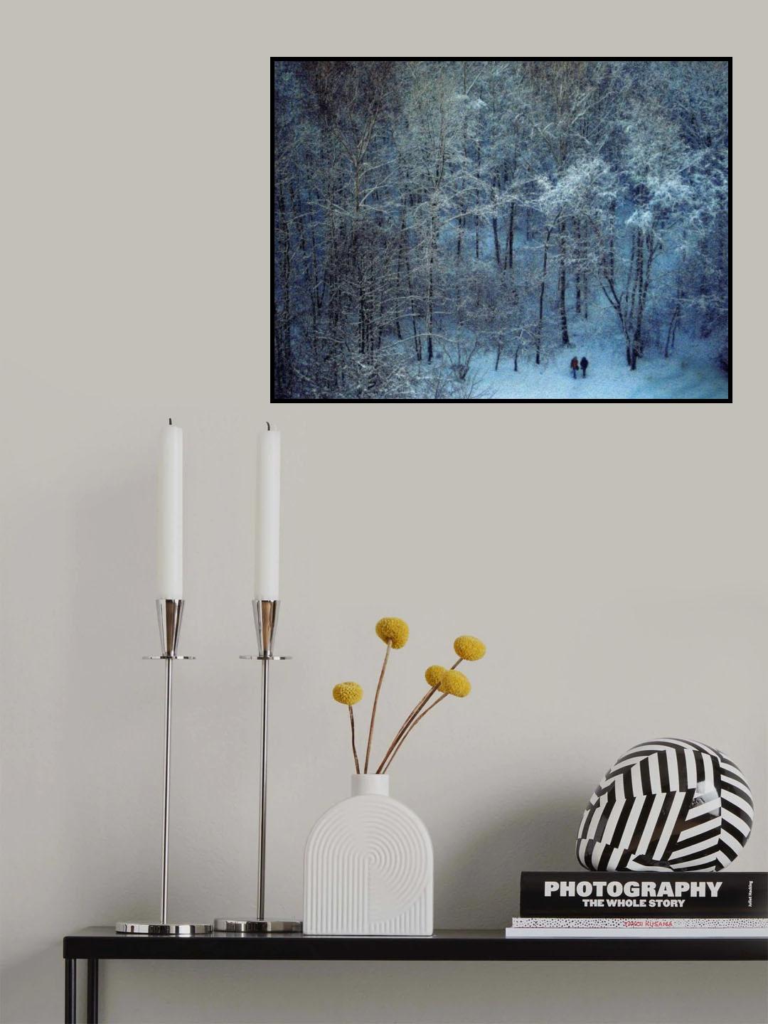 Blue Winter Poster och Canvastavla