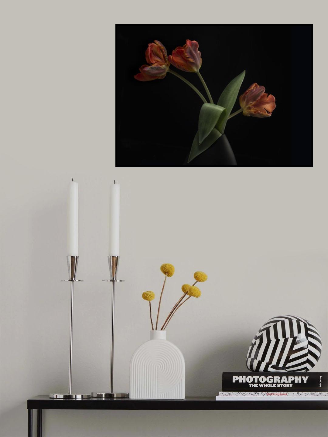 Tulips in vase Poster och Canvastavla