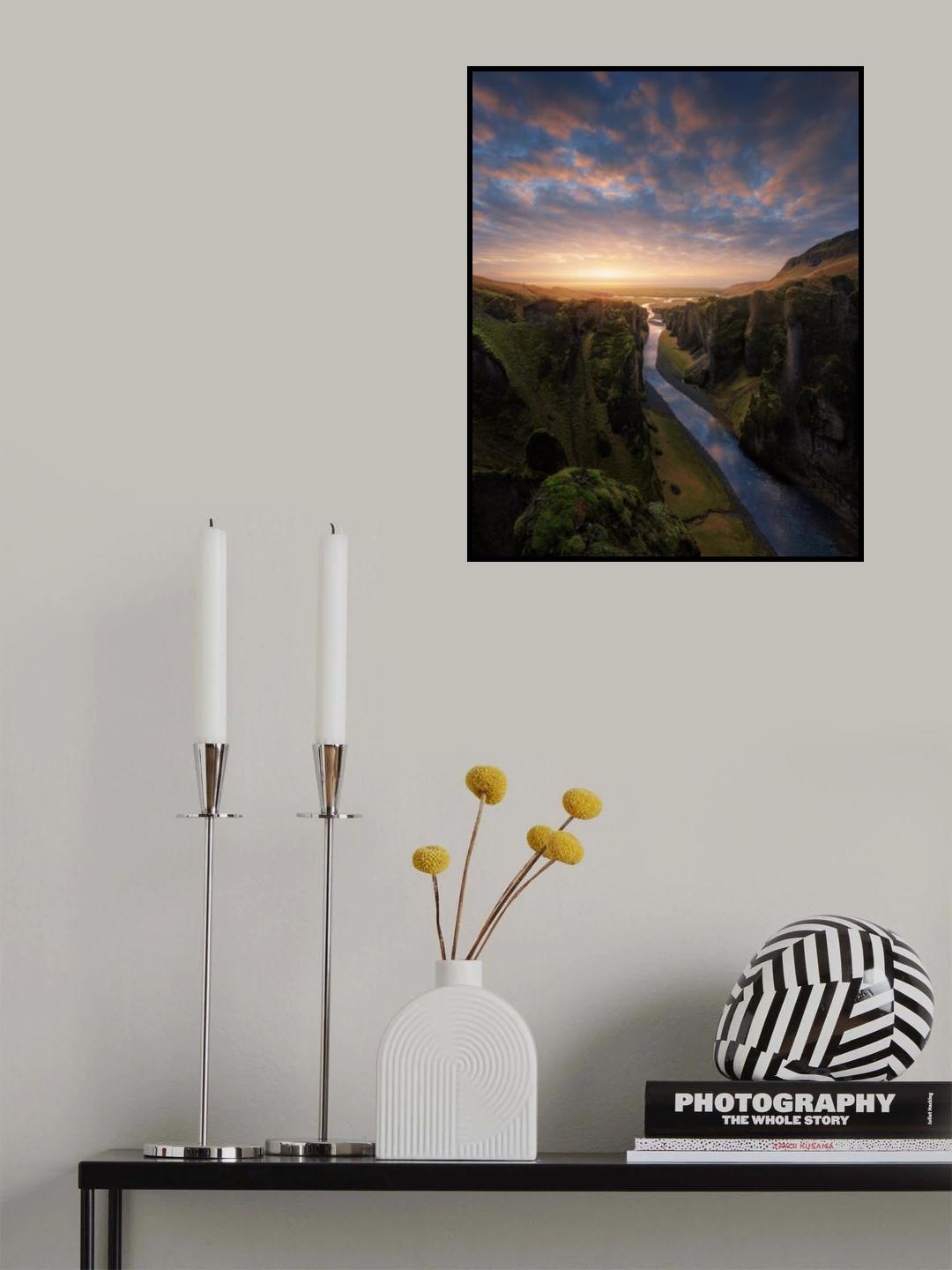 Fjaðrárgljúfur 1 Poster och Canvastavla