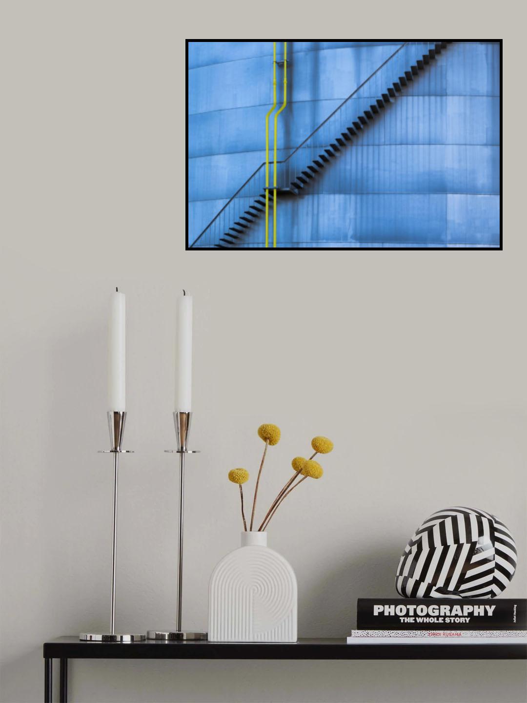 two yellow lines Poster och Canvastavla