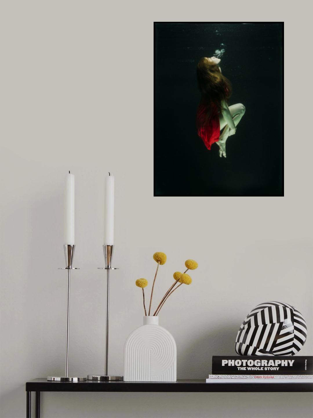 underwater artistic portrait shooting Poster och Canvastavla