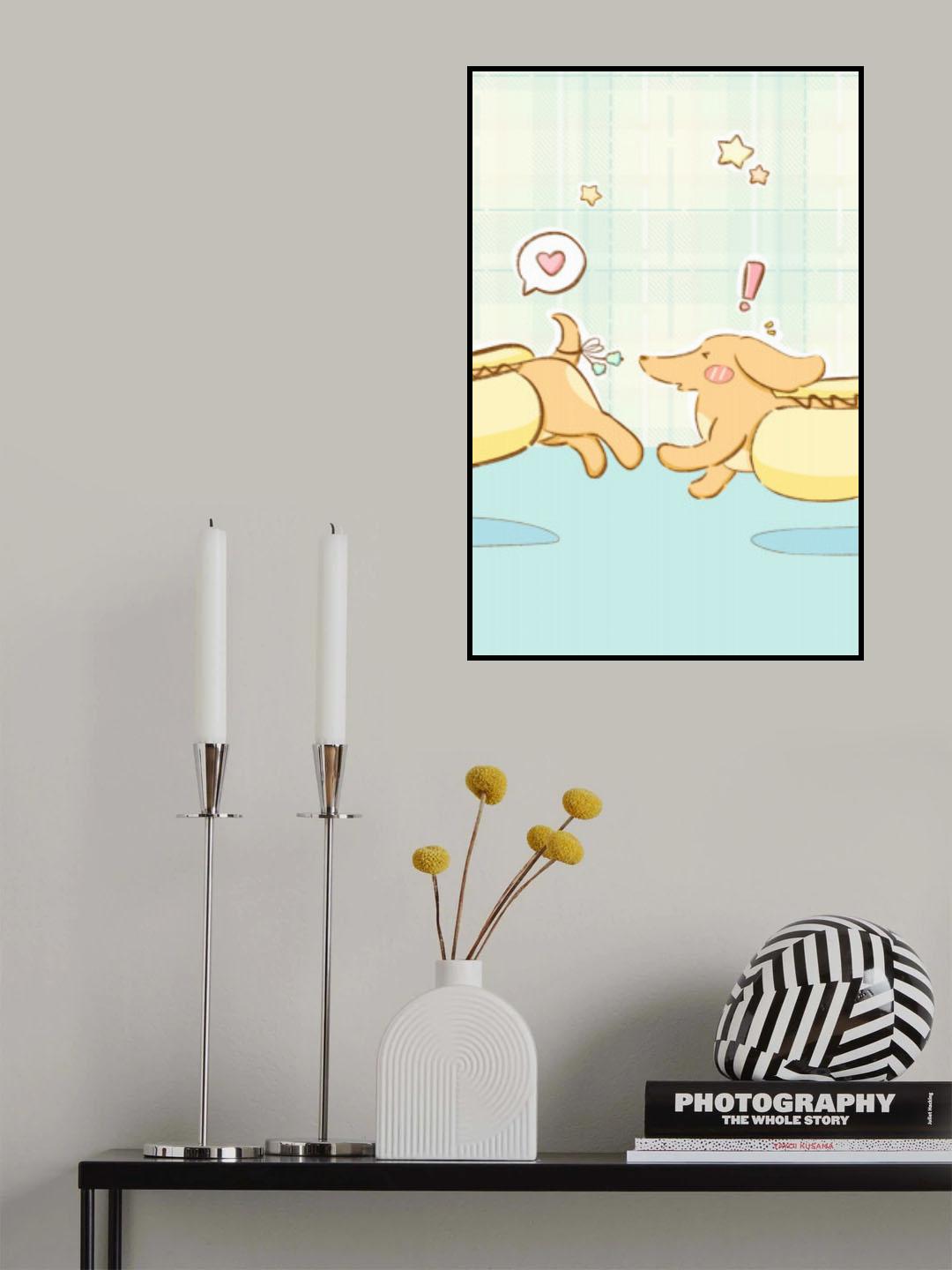 Lovely Dachshund Dog Poster och Canvastavla