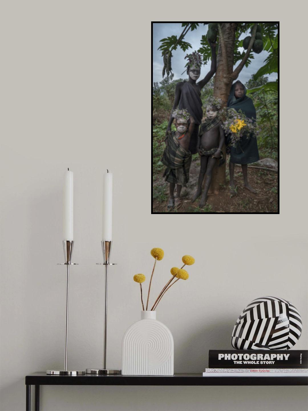 Ethiopian Suri tribes Poster och Canvastavla