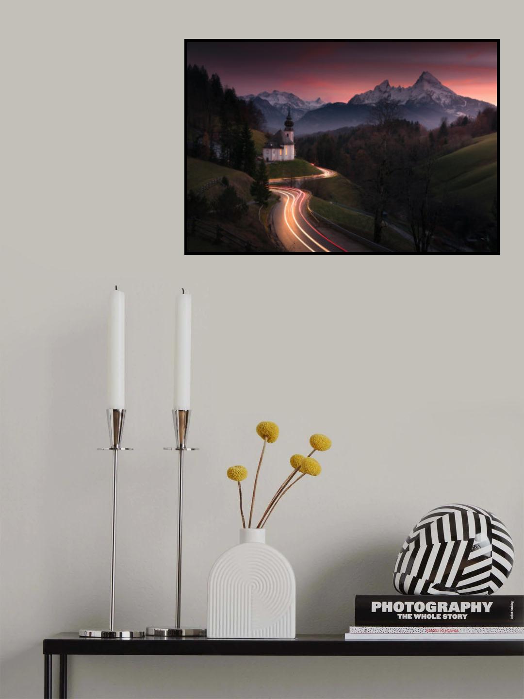 Bavarian Sunset Poster och Canvastavla
