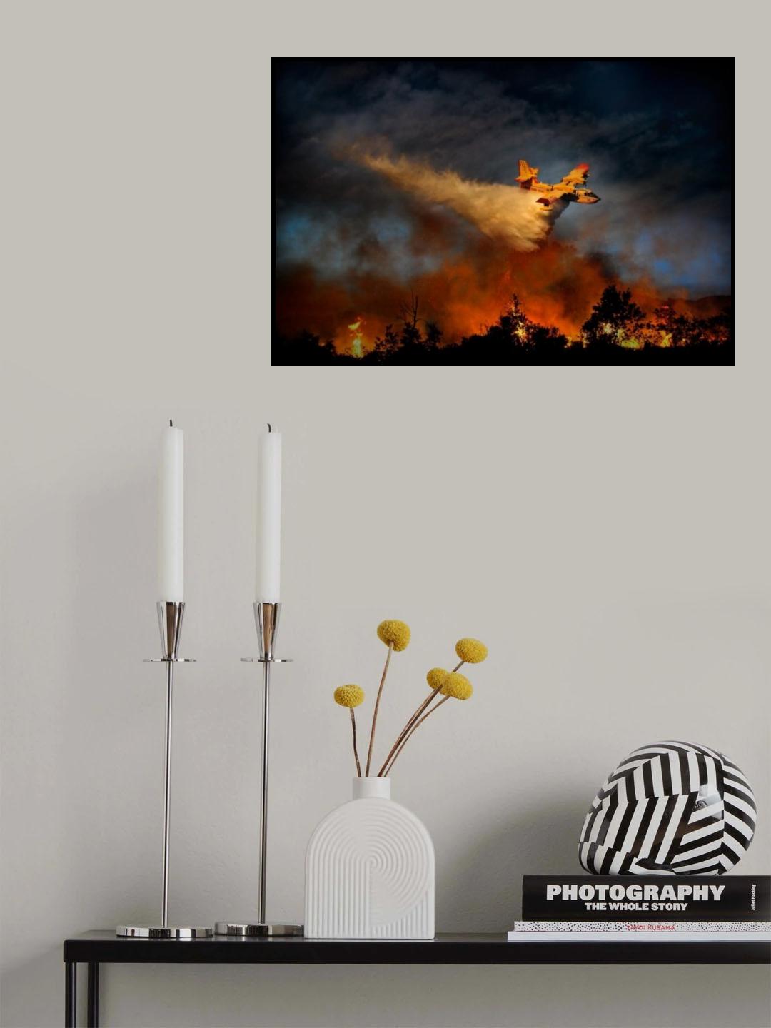 Wall of fire Poster och Canvastavla