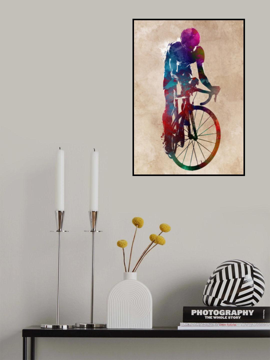 Cycling sport art 22 Poster och Canvastavla