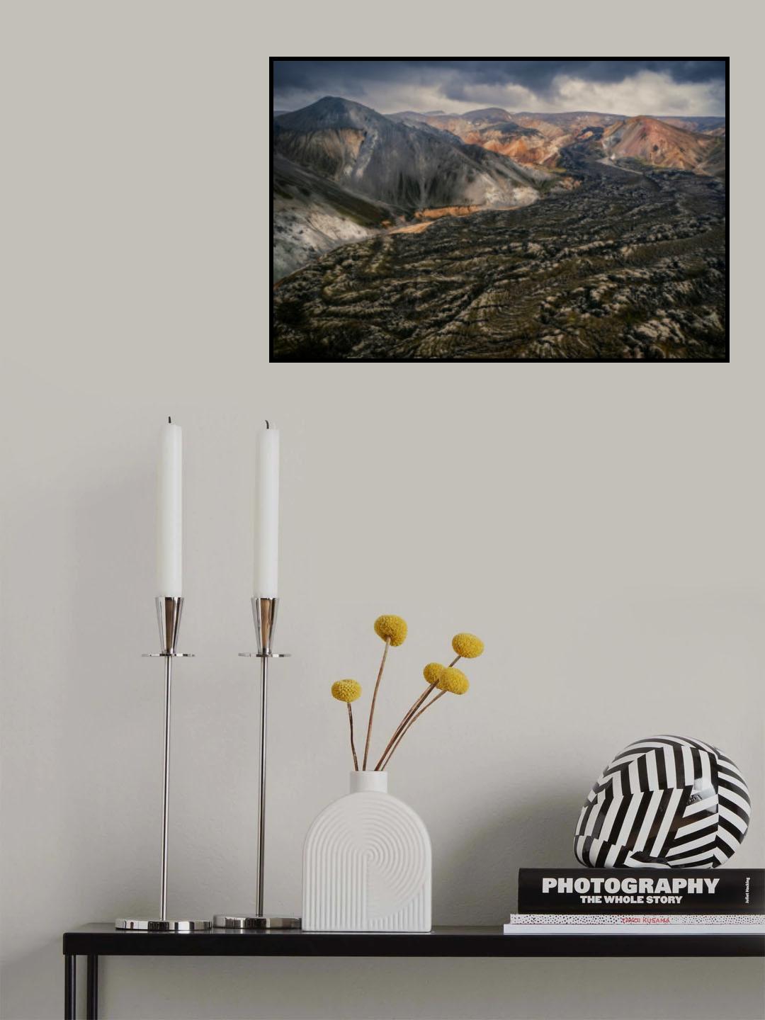 Lava Field Poster och Canvastavla