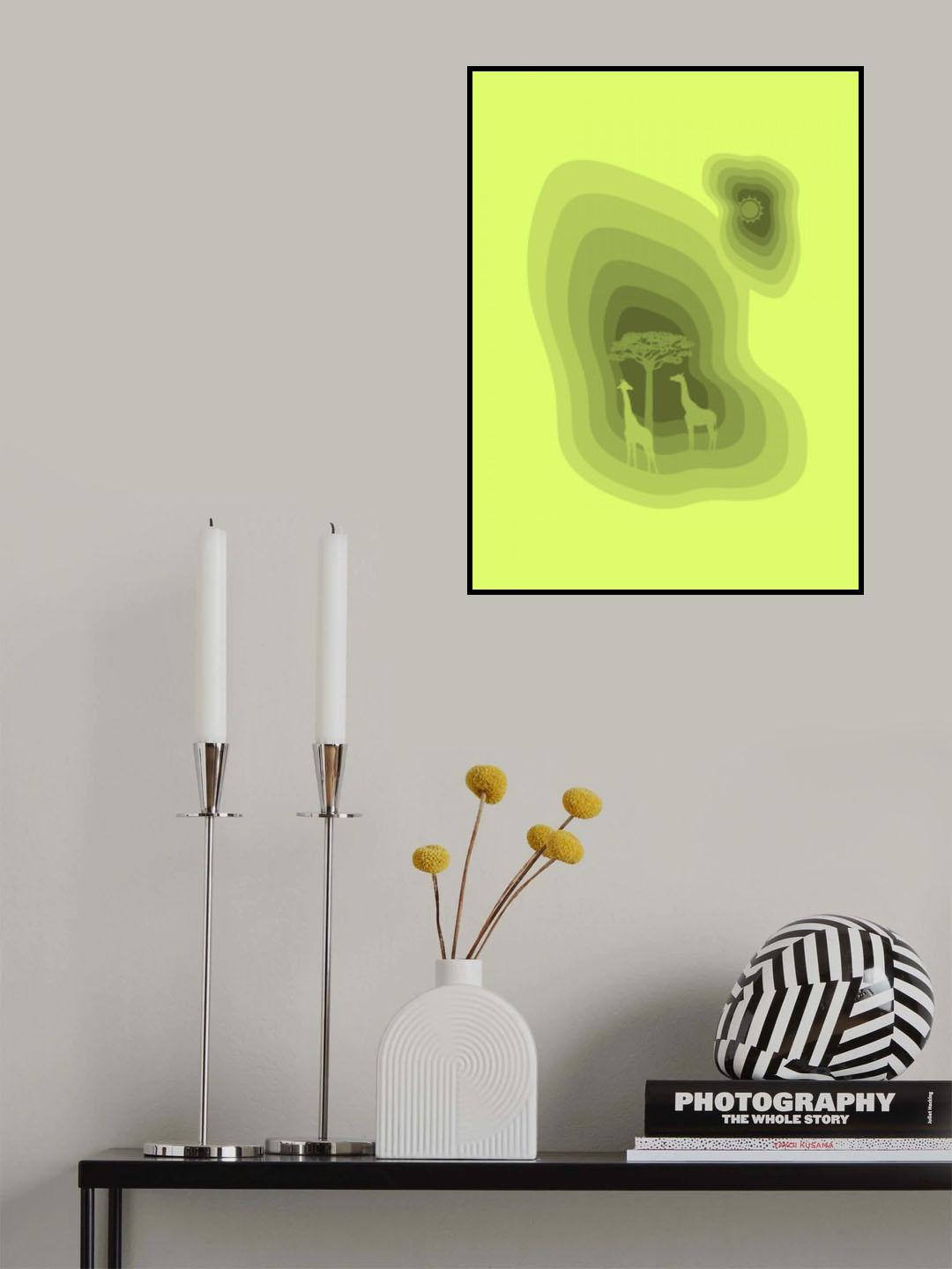 Green Safari Poster och Canvastavla