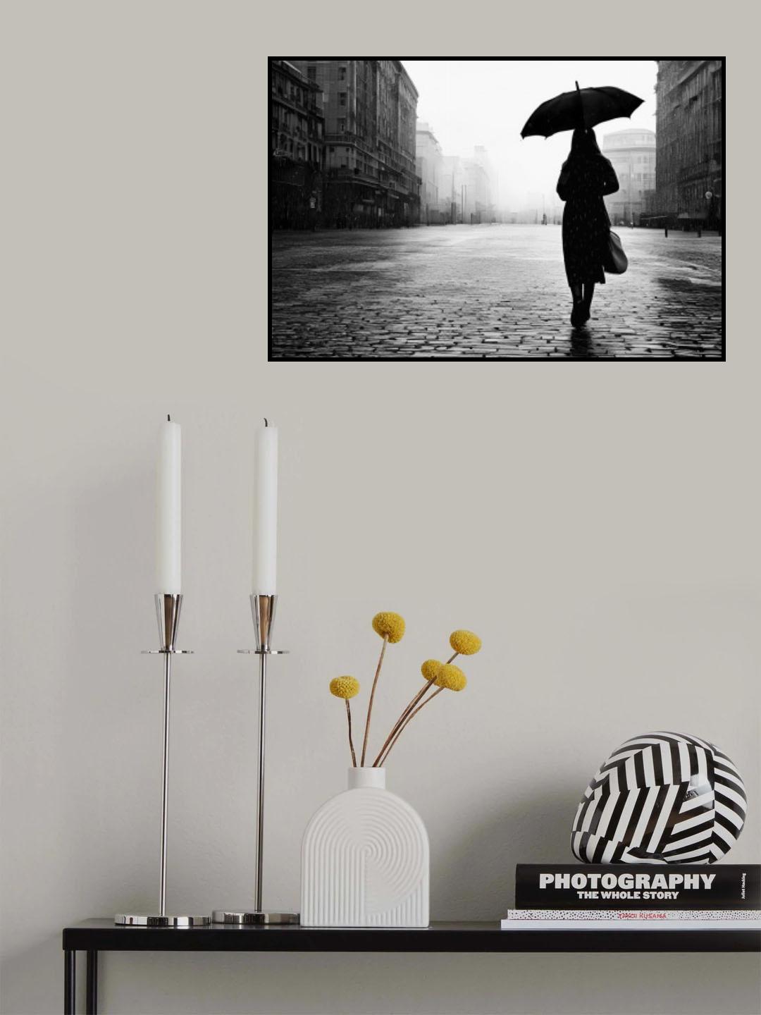 Walking Alone Poster och Canvastavla