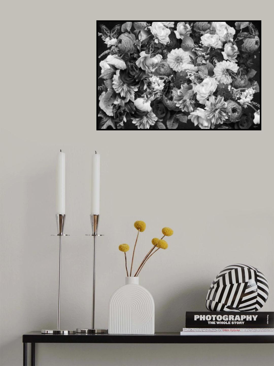 Evening Wal Black & White Poster och Canvastavla