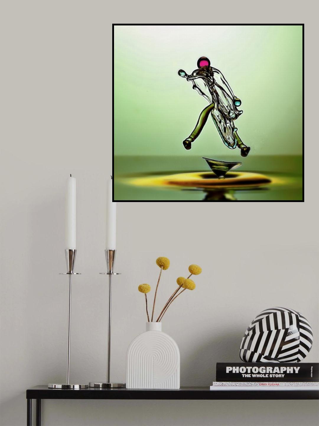 Jogging Water Poster och Canvastavla