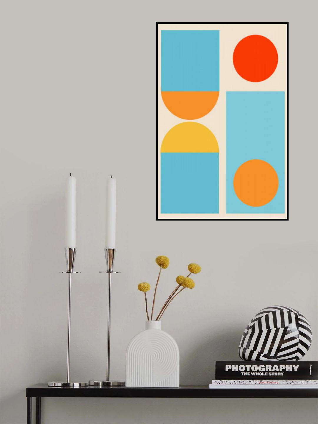 Bright Minimal Shapes Series #4 Poster och Canvastavla