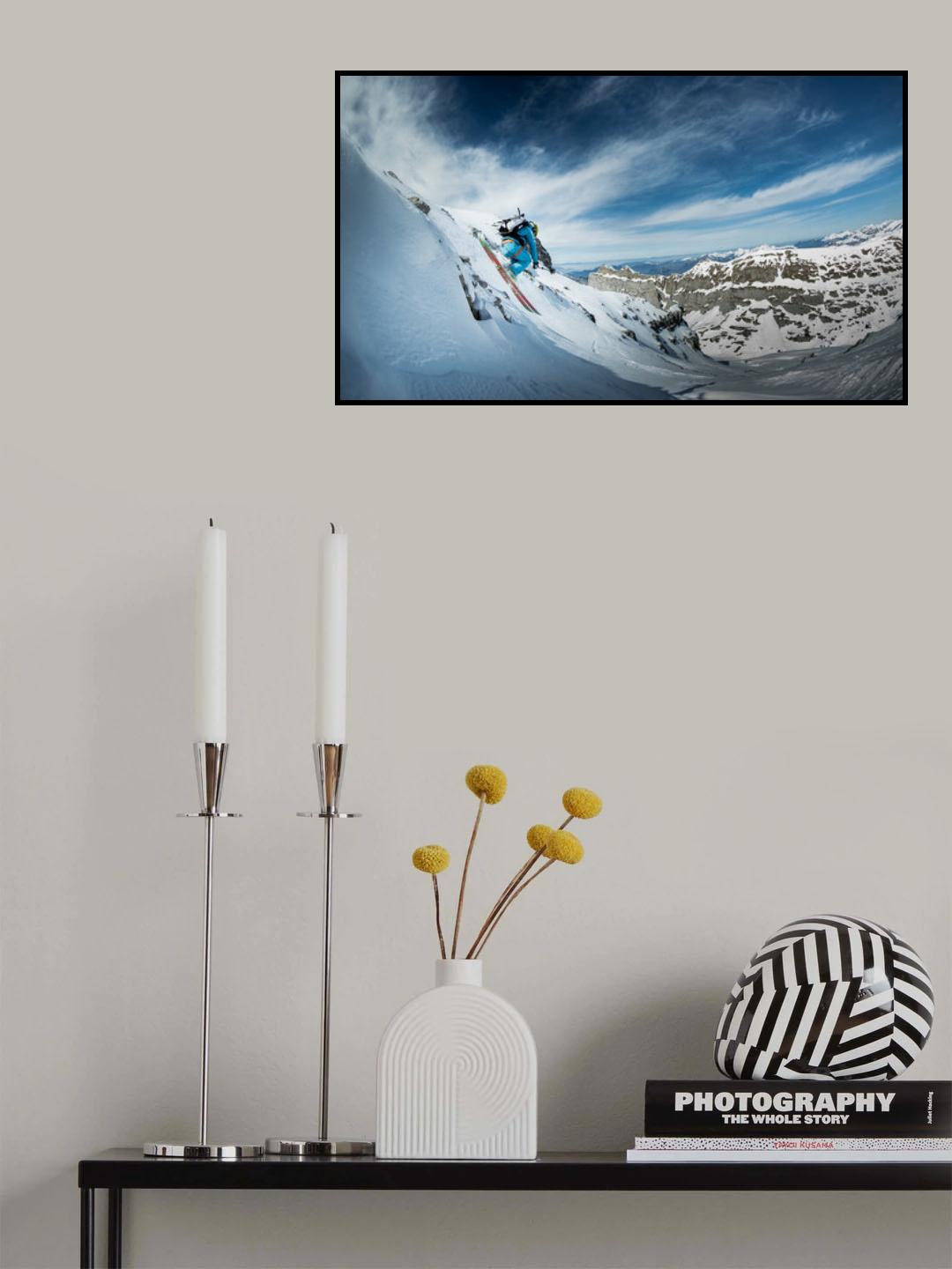Théo de La Soujeole backdoor Flaine... Poster och Canvastavla